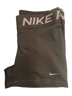 NEW Nike [M] Women's Pro 3" Compression Shorts, Black/ Thunder Grey